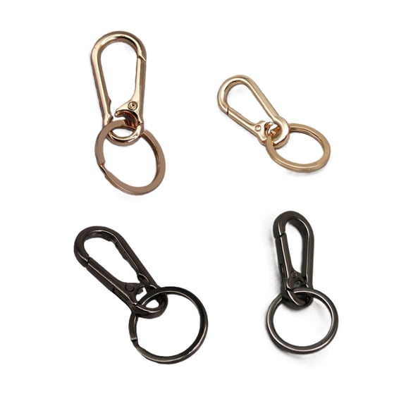 COREBAY 4-Pack Metal Keychains Keyring Key Chain Ring Clip Holder Organizer for Home Car Keys Key Finder for Women Men