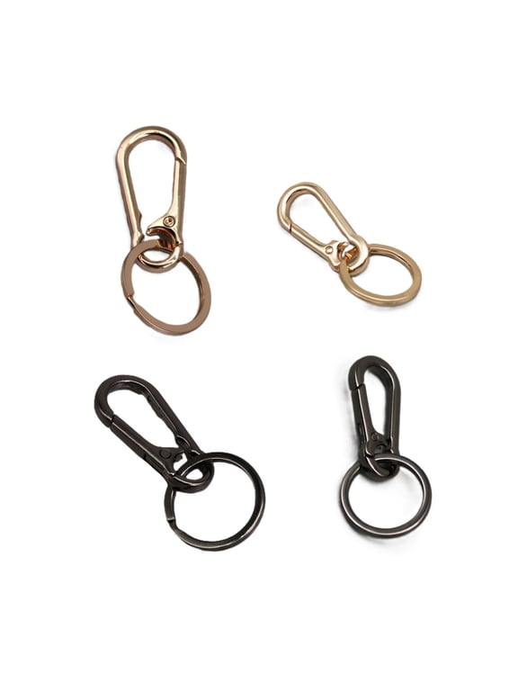 4-Pack Metal Keychains Keyring Key Chain Ring Clip Holder Organizer for Home Car Keys Key Finder for Women Men