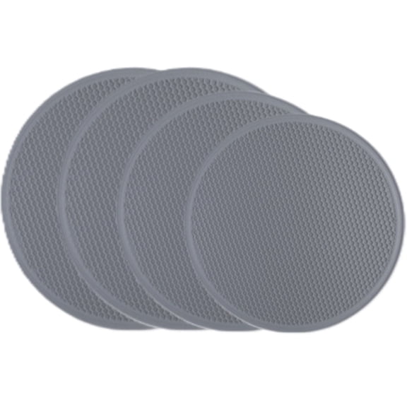 COREBAY 4 Pack Silicone Microwave Mats 2-12 Inch, 1-10 Inch, 1-8 Inch, Heat Resistant Multipurpose Protector, Splatter Guard, Hot Pads, Trivet