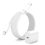 looyotul 20W USB C iPhone Charger Fast Charging Block 1 Pack with 6FT Cable, PD Wall Adapter Compatible with iPhone 14/14 Pro/14 Pro Max/14 Plus/13/12/11/XR/XS/8/iPad/AirPods(White)