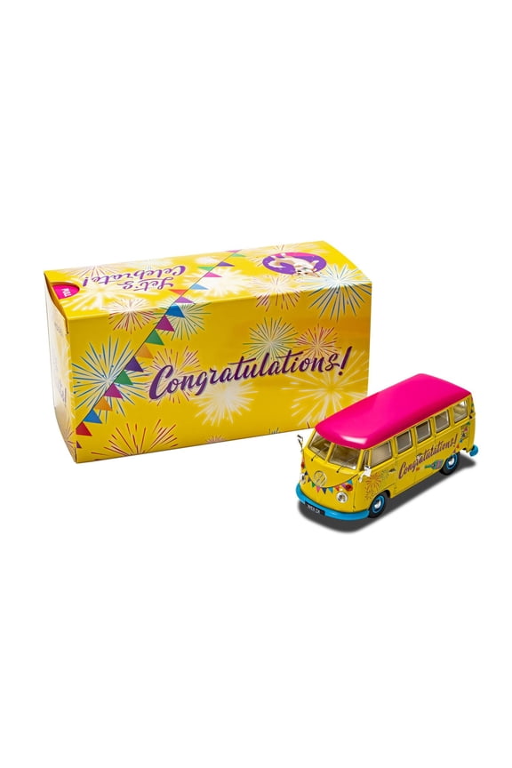 CC02736 1/43 VOLKSWAGEN CAMPERVAN "CONGRATULATIONS"