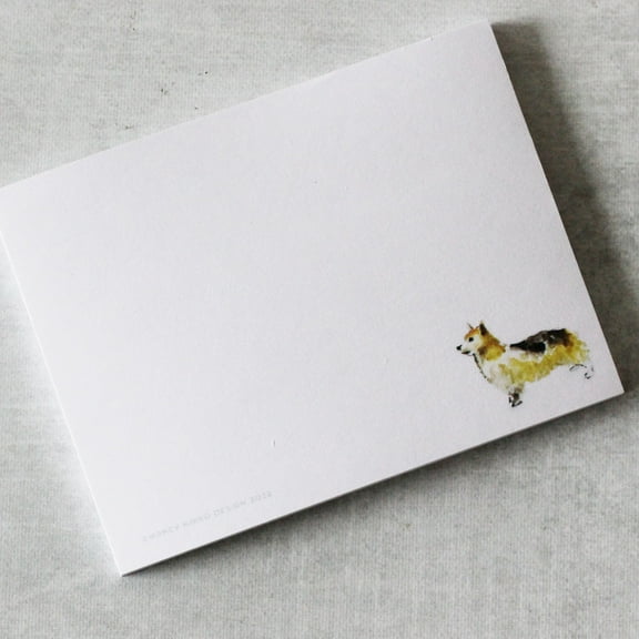 CORGI Sticky Notes - 4" x 3" 50 Sheets. Notepad, to Do List, Reminder Note. Gift for Dog Lovers.
