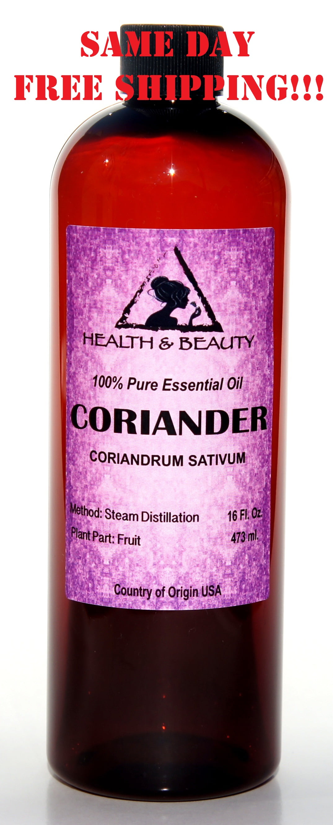 CORIANDER ESSENTIAL OIL AROMATHERAPY 100% PURE NATURAL 32 OZ