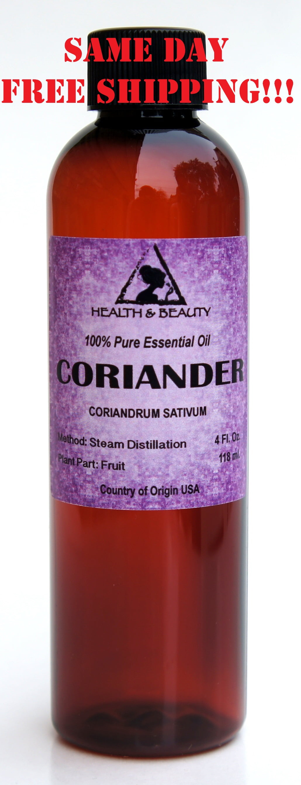 CORIANDER ESSENTIAL OIL AROMATHERAPY 100% PURE NATURAL 4 OZ