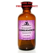 CORIANDER ESSENTIAL OIL AROMATHERAPY 100% PURE NATURAL GLASS BOTTLE 2 OZ, 59 ML