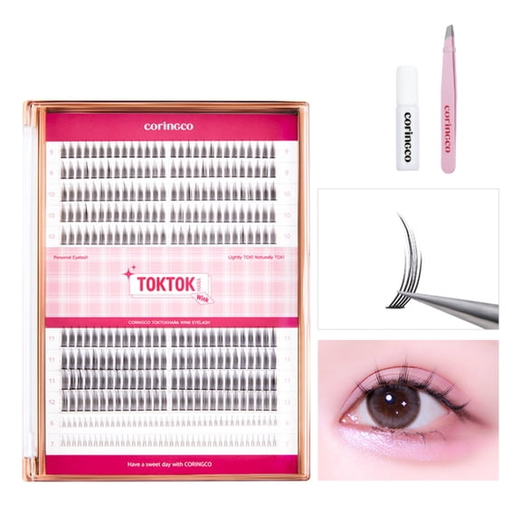 CORINGCO Toktok Hara Wink Fake Eyelashes (Mix set)