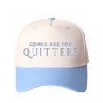 thumbnail image 1 of "CORKS ARE FOR QUITTERS" Letter Embroidered Patchwork Trucker Hat | Adjustable Unisex Snapback, Funny Wine Lover Travel Essential Cap, 1 of 9