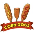 thumbnail image 1 of CORN DOGS 24" Concession Decal sign cart trailer stand sticker equipment, 1 of 3