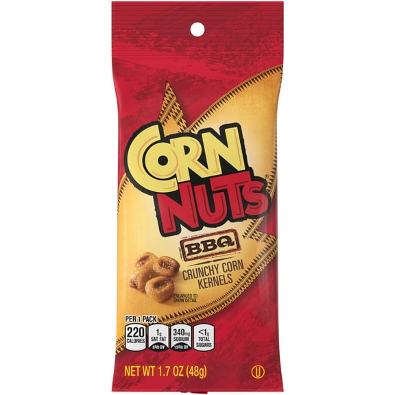 CORN NUTS BBQ Crunchy Corn Kernels Snack, 1.7 Oz.
