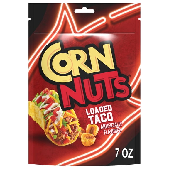 CORN NUTS Loaded Taco Flavor Plant-Based Snack, 7 oz  Plastic Bag