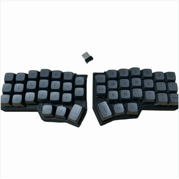 CORNE V4.1 Wireless 2.4G Split Mechanical Keyboard with 3D Printed Case