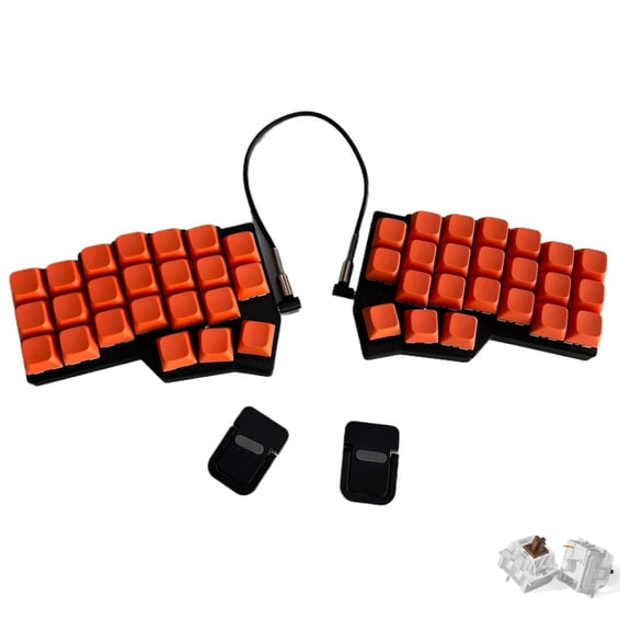 CORNE V4 Complete Split Keyboard Kit with Stand, Hot-Swap RGB & Programmable QMK/VIA Ergonomic Keyboard