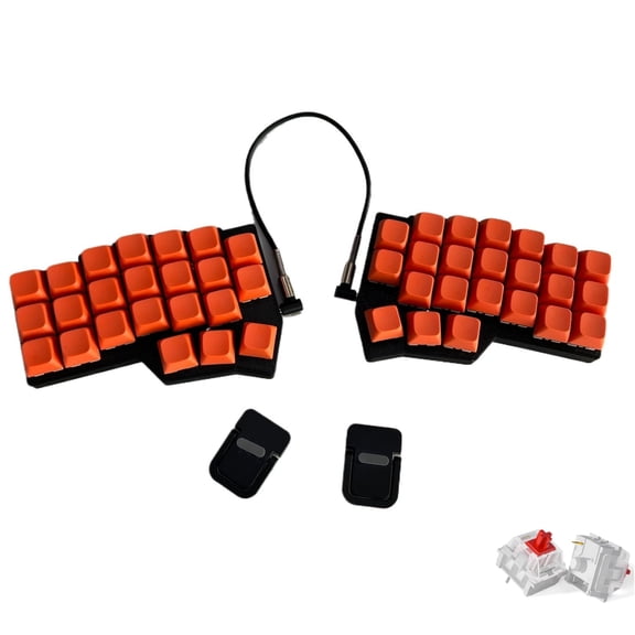 CORNE V4 Complete Split Keyboard Kit with Stand, Hot-Swap RGB & Programmable QMK/VIA Ergonomic Keyboard