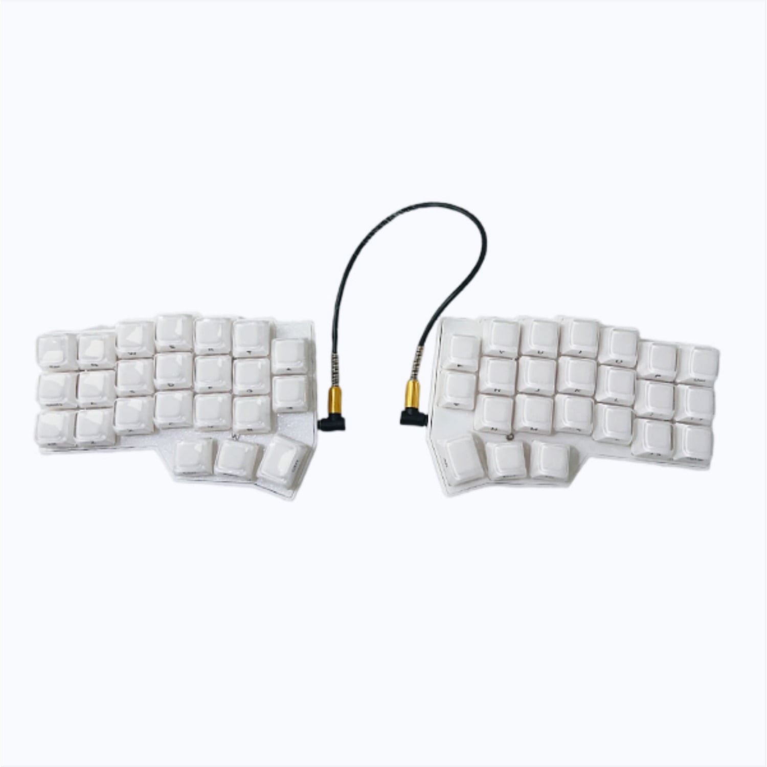 CORNE V4 Split Ergonomic Mechanical Keyboard with Jelly Keycaps, 40% 46 Keys Hot-Swappable QMK/VIAL Programmable RGB Gaming Keyboard Kit