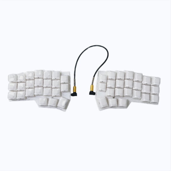 CORNE V4 Split Ergonomic Mechanical Keyboard with Jelly Keycaps, 40% 46 Keys Hot-Swappable QMK/VIAL Programmable RGB Gaming Keyboard Kit