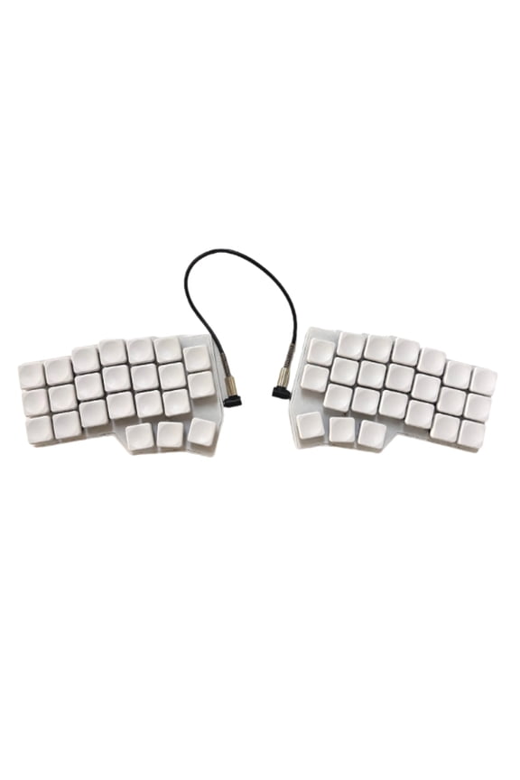 CORNE V4 Split Ergonomic Mechanical Keyboard with Low-Profile Keycaps, Hot-Swappable PCB, QMK/VIA Programmable RGB