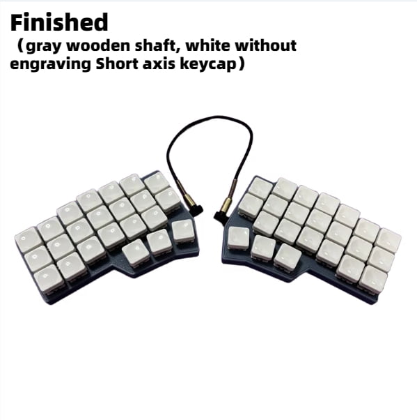 CORNE V4 Split Keyboard Kit  White No Carving Keycap Wired RGB Hot-swappable Support VIAL Left and Right Hand Split Keyboard