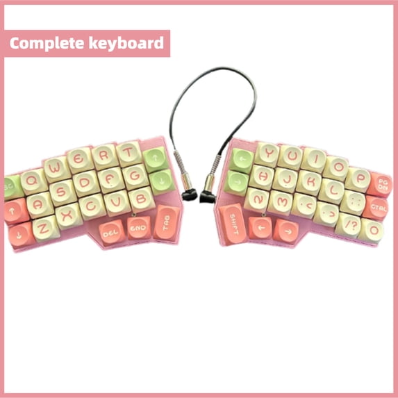 Pink Split Keyboards CORNE V4 Split Mechanical Keyboard Pink, Ergonomic Two-Hand QMK Hot ...