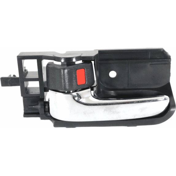 COROLLA/MATRIX 03-08 / TACOMA 05-12 FRONT INTERIOR DOOR HANDLE LH, Chrome Lever+Black Bezel (=REAR)