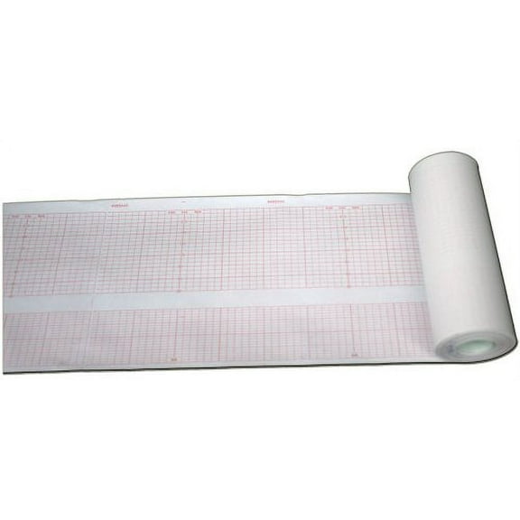 COROMETRICS 4483AAO, 140MM X 30M Fetal Monitoring Chart Paper (10 Rolls/Box)