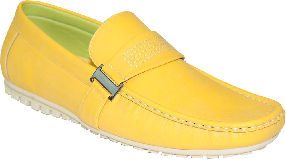 CORONADO Men Casual Shoe MOC-6 Driving Moccasin with Moc-Stitched Toe and Buckle Detail Lemon 7.5M - image 1 of 1