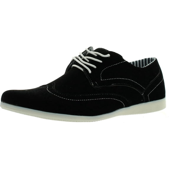 CORONADO Mens Casual Shoes CODY-4 Faux Suede Soft Comfort Oxford with a Classic Wing Tip Toe