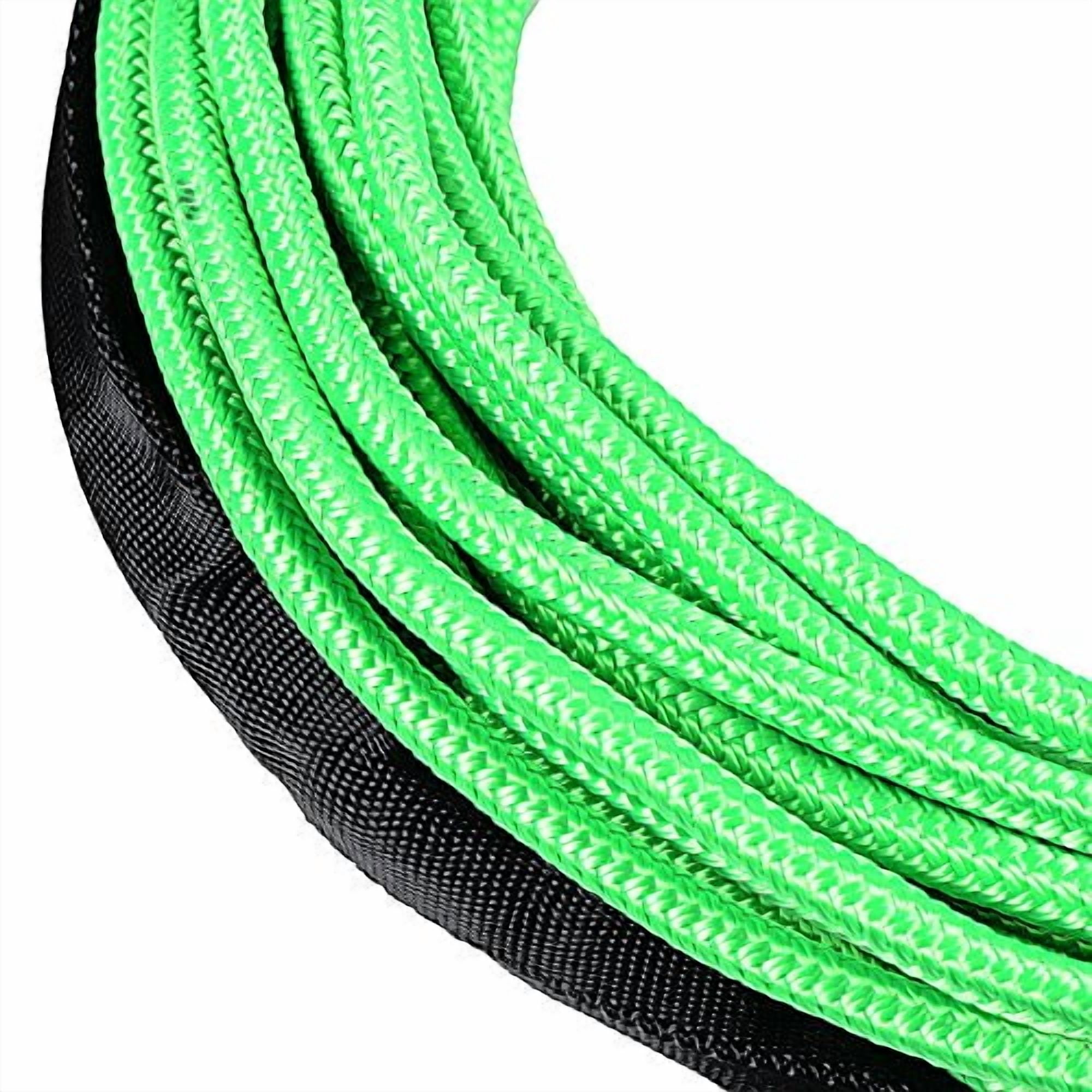 Car Guard Ropes CORP 50ft x 1/4'' Synthetic Winch Rope 7000lbs Rock Heat Guard for ...