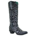 thumbnail image 1 of CORRAL Adult Female Full Inlay and Studs Tall Top Boots, Color: Black, Size: 8.5, Width: M, 1 of 5