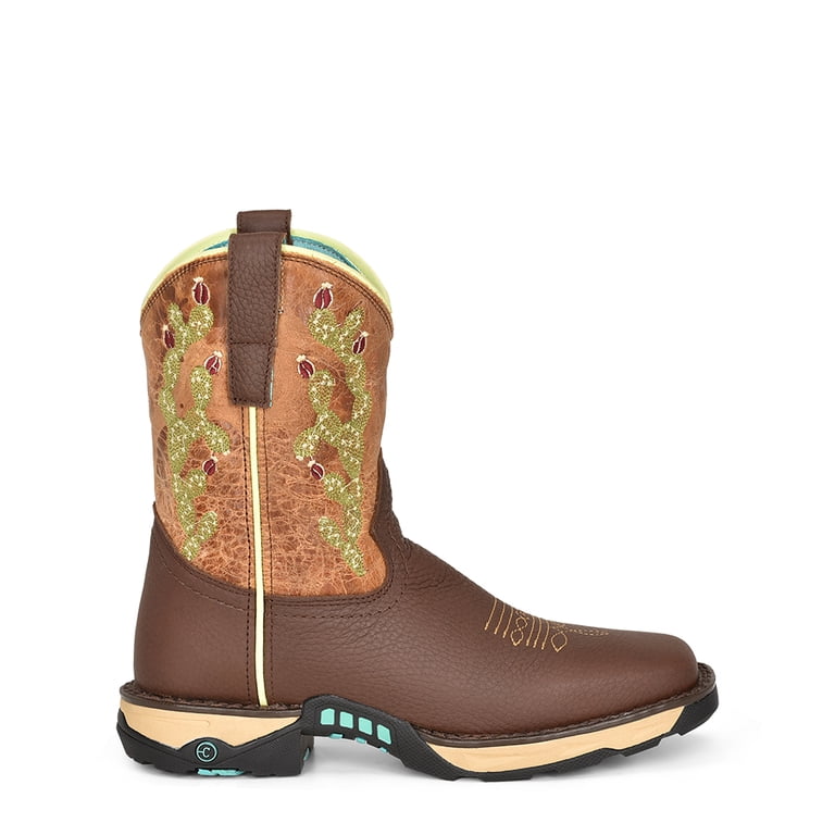 CORRAL Adult Female Farm & Ranch Boots, Color: Chocolate/Tan  display picture 2