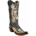 thumbnail image 1 of CORRAL Adult Female Floral Embroidery Black/Multi Color Boots, Size: 8.5, Width: M (L5175-LD-M-8.5), 1 of 5
