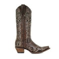thumbnail image 1 of CORRAL Women's Brown/Black Side Embroidery Boots, Size: 10, Width: M (L5247-LD-M-10), 1 of 4