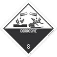 thumbnail image 1 of CORROSIVE 8 GRAPHIC DOT PLACARD LABEL, 1 of 1