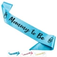 CORRURE Baby Shower Sash for Boy 'Mommy to Be' Sash With Beautiful