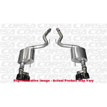 CORSA Performance Axle Back Exhaust 14334BLK Black Fits:FORD 2015 - 2016 MUSTAN