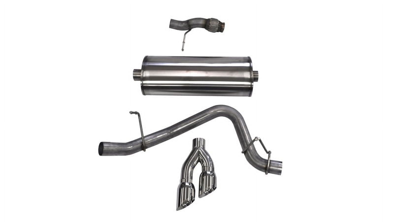 CORSA Performance Chambered Vehicle Mufflers with Cat Back Exhaust, Stainless Steel, 53 oz