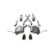 CORSA Performance Corsa 2.5in Dual Rear Exit Cat-Back Exhaust for 15-16 Jeep Grand Cherokee, Black