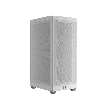 CORSAIR 2000D AIRFLOW Mini-ITX PC Case - White - Mini-ITX Form-Factor - Steel Mesh Panels - Three-Slot GPU Support