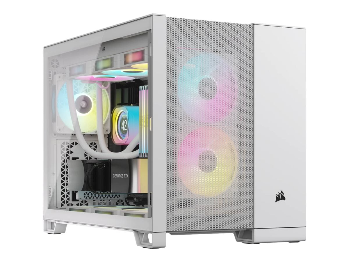 Corsair 2500D AIRFLOW Mid-Tower Dual Chamber PC Case, White CC