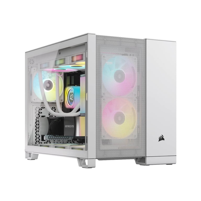 Corsair 2500D AIRFLOW Mid-Tower Dual Chamber PC Case, White CC