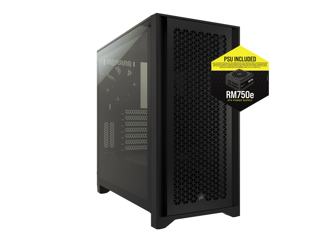 4000D AIRFLOW Tempered Glass Mid-Tower ATX Case — Black