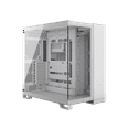 thumbnail image 1 of CORSAIR 6500X Mid-Tower ATX Dual Chamber PC Case ? Panoramic Tempered Glass ? Reverse Connection Motherboard Compatible ? No Fans Included ? White, 1 of 18