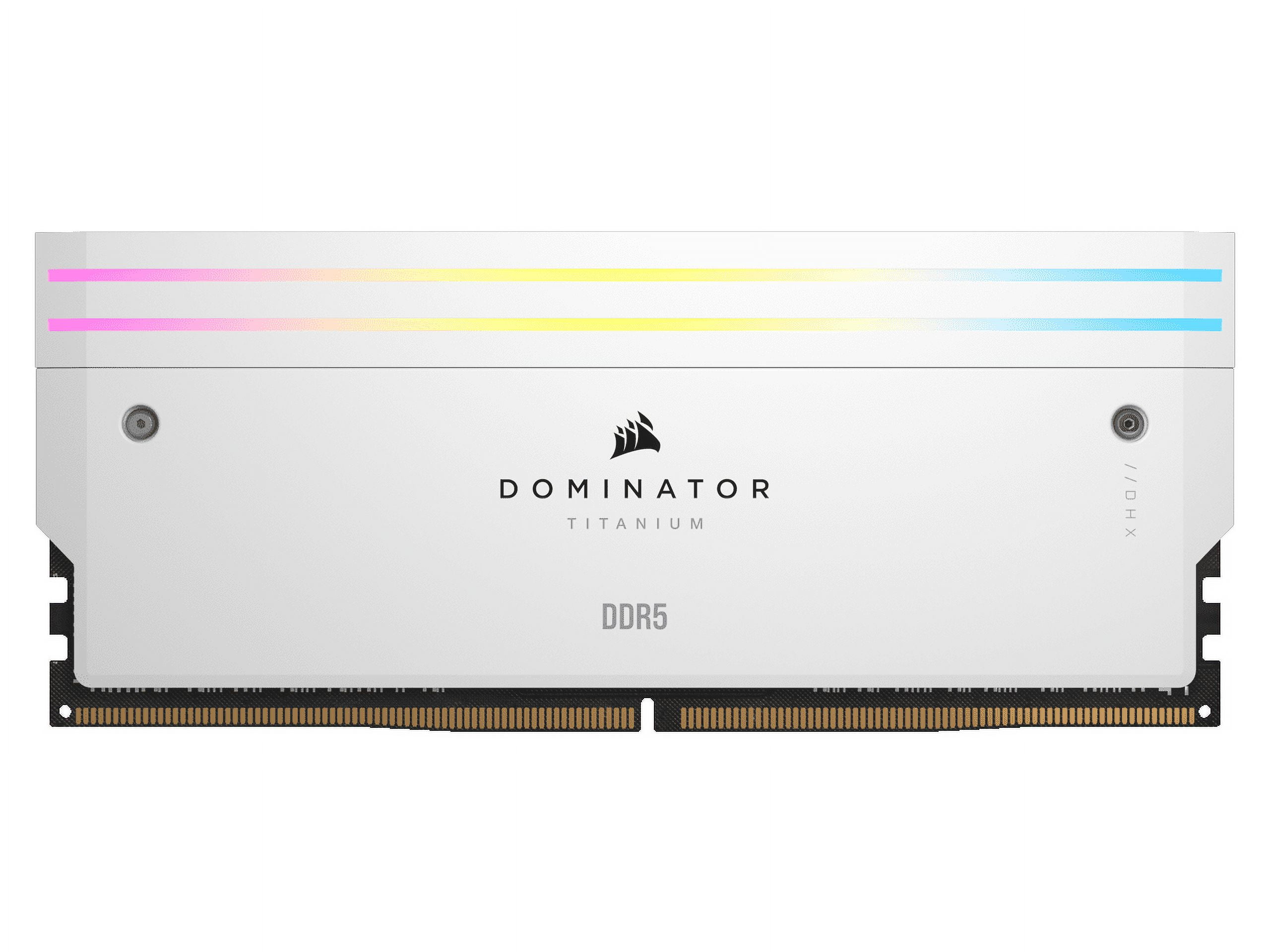 CORSAIR DOMINATOR TITANIUM 64GB (2 x 32GB) DDR5 6600 (PC5 52800) Desktop  Memory Model CMP64GX5M2X6600C32W