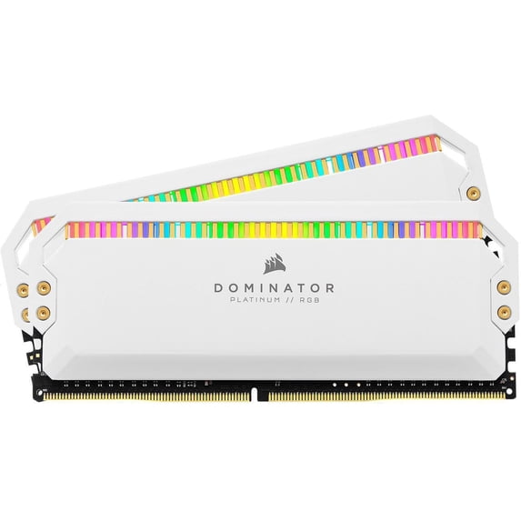 CORSAIR Dominator Platinum RGB 16GB (2 x 8GB) 288-Pin PC RAM DDR4 3600 (PC4 28800) Desktop Memory Model CMT16GX4M2C3600C18W