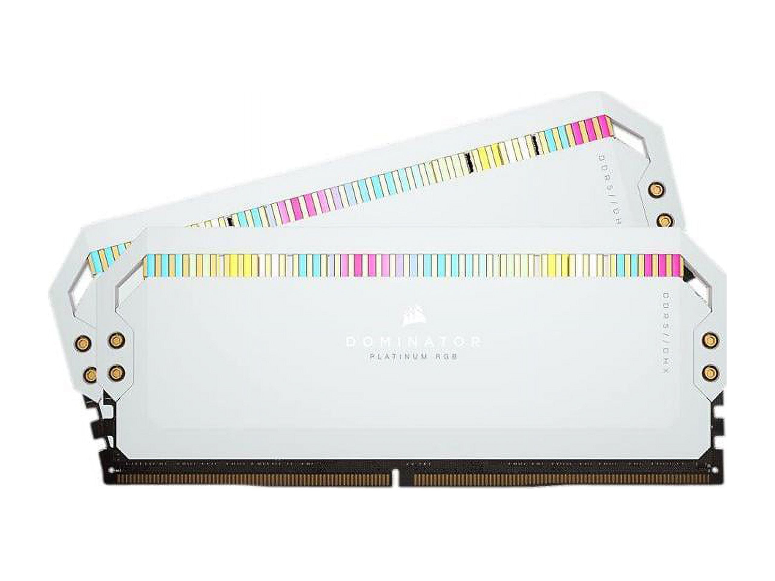 CORSAIR Dominator Platinum RGB 32GB (2 x 16GB) 288-Pin PC RAM DDR5 5600  (PC5 44800) Desktop Memory Model CMT32GX5M2B5600C36W