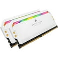 thumbnail image 1 of Corsair Dominator Platinum RGB 32GB (2x16GB) DDR5 DRAM 5600MHz C36 Memory Kit, White, 1 of 11