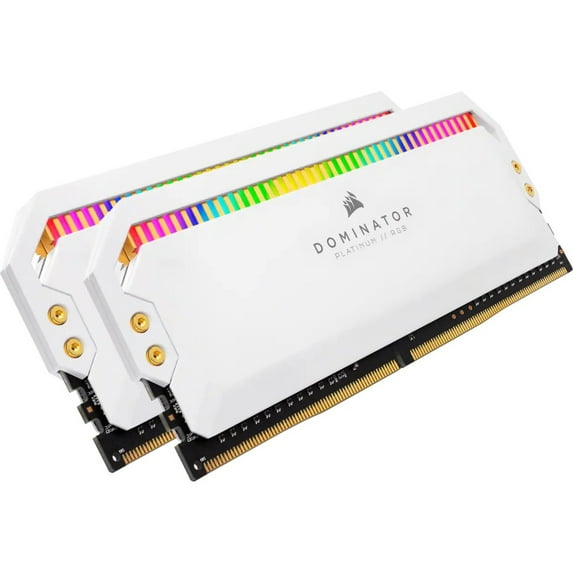Corsair Dominator Platinum RGB 32GB (2x16GB) DDR5 DRAM 5600MHz C36 Memory Kit, White