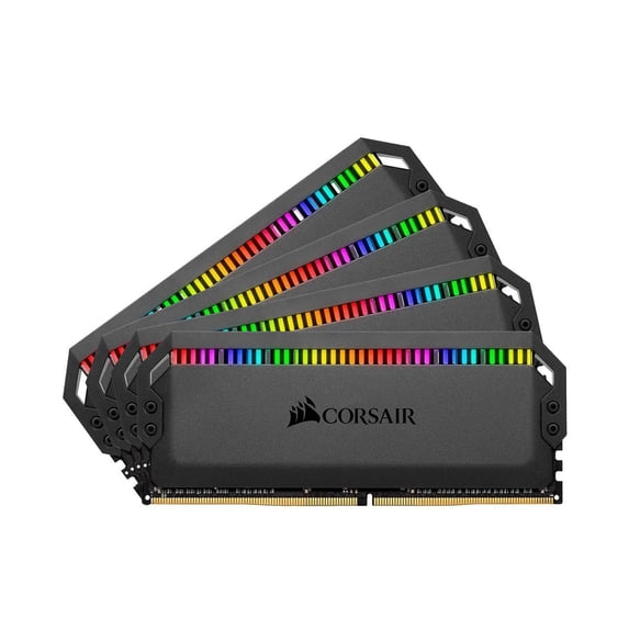 CORSAIR Dominator Platinum RGB 64GB (4 x 16GB) 288-Pin PC RAM DDR4 3200 (PC4 25600) Desktop Memory Model CMT64GX4M4E3200C16