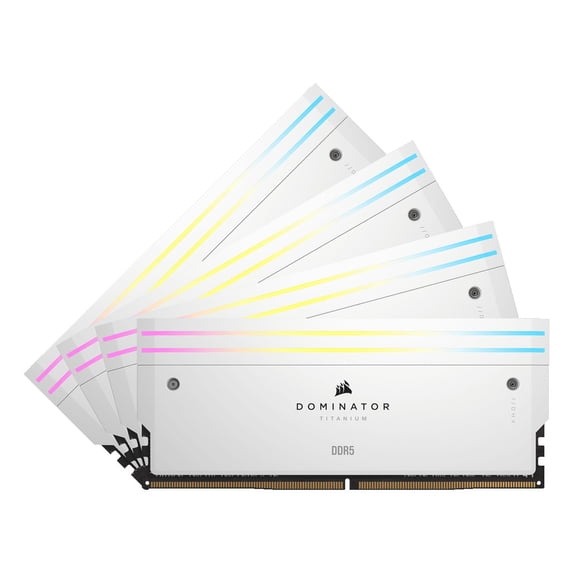 CORSAIR Dominator Titanium 64GB (4 x 16GB) DDR5 6400 (PC5 51200) Desktop Memory Model CMP64GX5M4B6400C32W