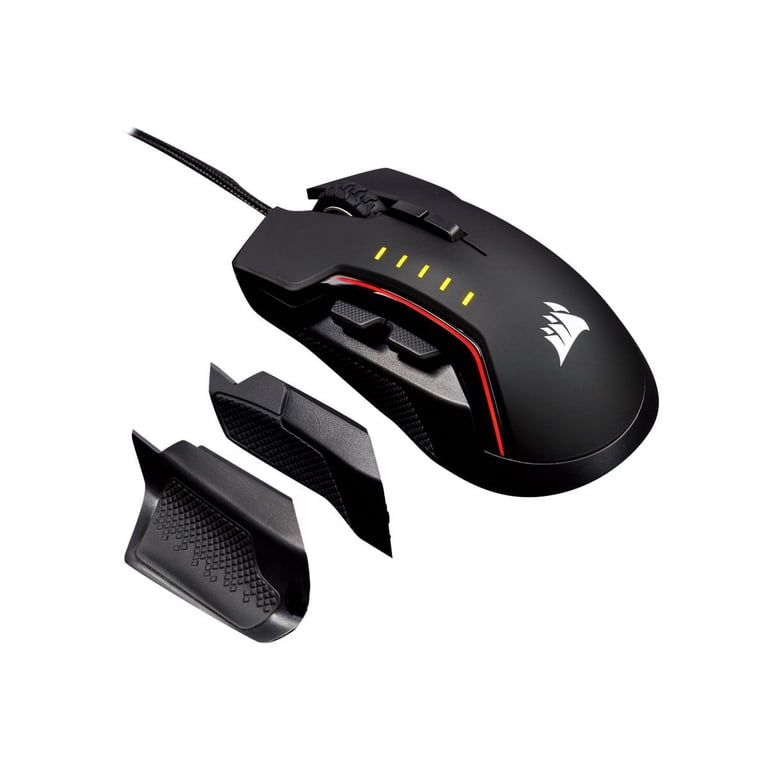 Corsair Glaive RGB Gaming Mouse – 16000 DPI Optical Sensor, Interchangeable Thumb Grips, Xbox One Compatible