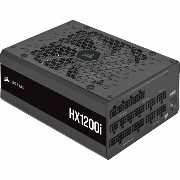 Corsair HXi RPS0202 1200W Power Supply - Black - Internal, ATX - 120 V AC, 230 V AC Input - 3.3 V DC, 5 V DC, 12 V DC, 5 V SB Output - 1200 W - 1 +12V Rails - 1 Fan(s) - NVIDIA SLI Supported - 92% ...